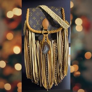 Custom Boho Fringe Louis Vuitton Crossbody